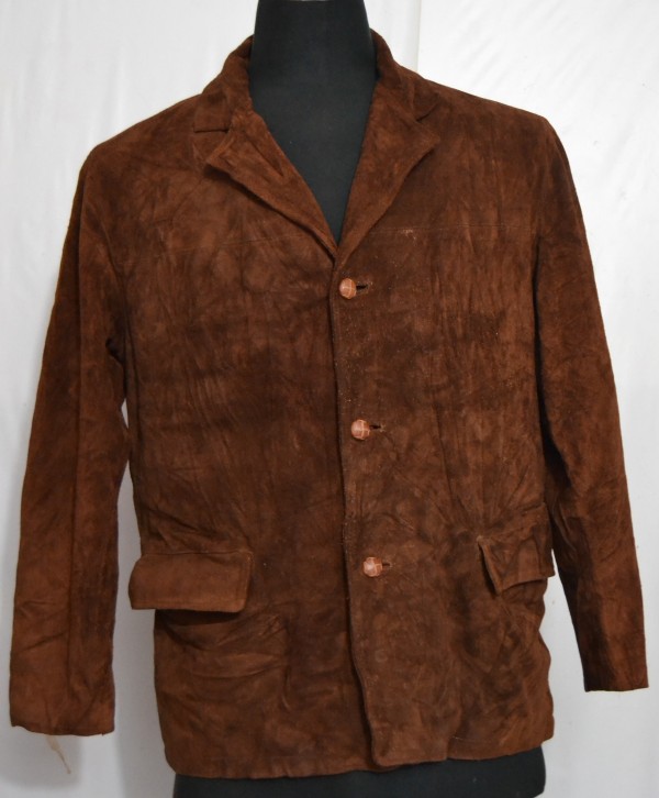 CHEVIGNON Men’s Blazer Style Suede Leather Jacket (L-21)