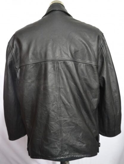 UNKNOWN Men's Button up Box Style Heavy Leather Jacket- Made in ENGLAND ...