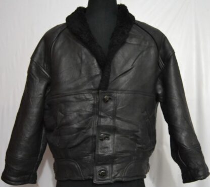 Strike Men's Genuine Sheepskin Leather Jacket - Made in Italy (G-16, 2 kg)