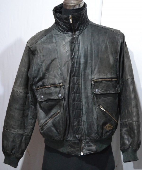 GLOBE TROTTER Men's Flight Leather Jacket (A-F21)