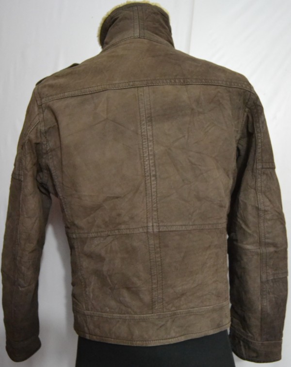 COTTONFIELD Men's Flight Leather Jacket (O-60)