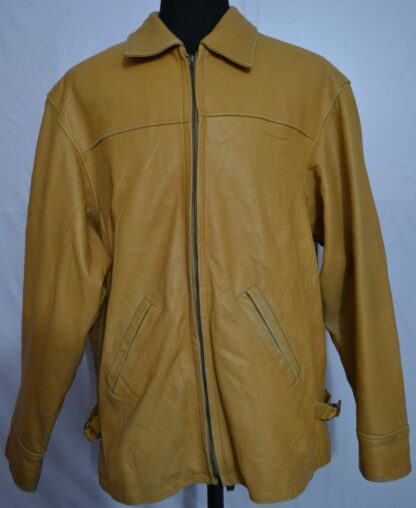 SKIN PLUS USA Men's Flight Heavy Leather Jacket (G5-6)
