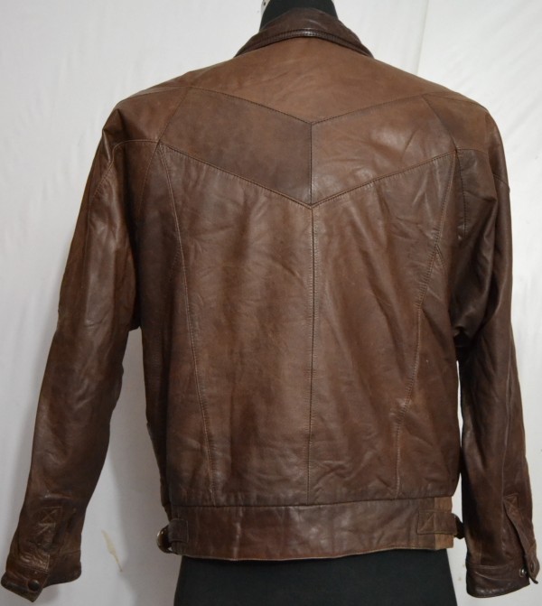 DINNO GALLUCCI Men's Flight Leather Jacket (O-7)