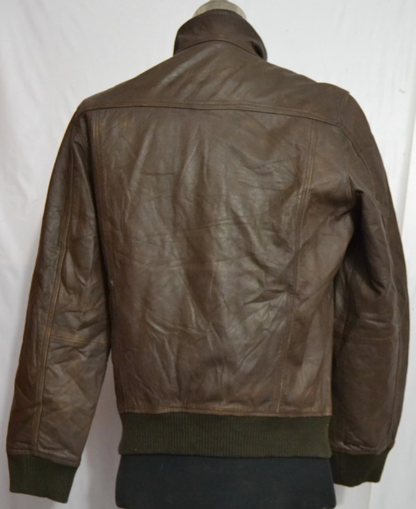 DENVER HAYES VINTAGE Men's Type A-2 Flight Leather Jacket (A-Z31)