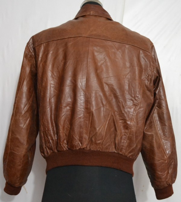 MDK Men's Cowhide Bomber Leather Jacket with Removable Warm Liner (H-Z10)