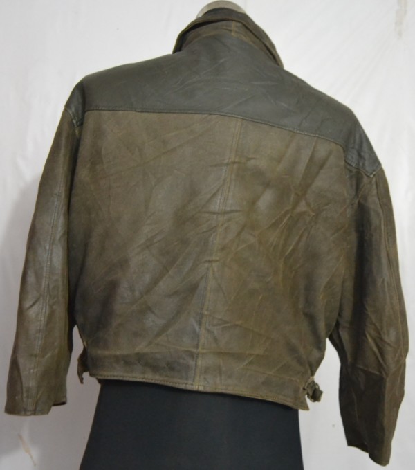 REFLETS d' EPOQUE Men's Distress Flying Leather Jacket (AA-8)