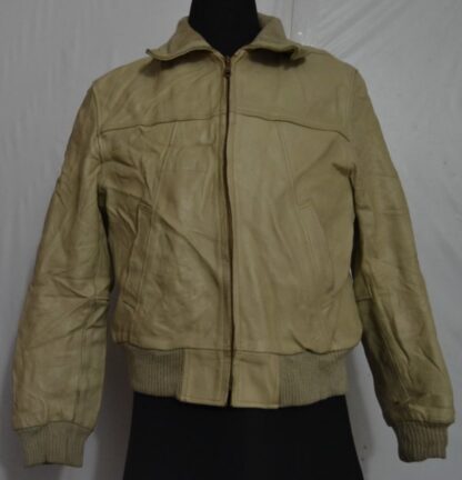 REAL LEATHER Men's Bomber Heavy Leather Jacket (W-48)