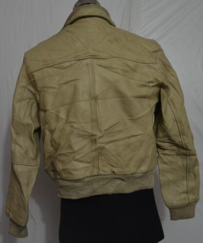 REAL LEATHER Men's Bomber Heavy Leather Jacket (W-48) - Image 3