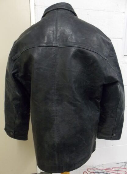 ARTURO PARIS Men's Button Up Cow Leather Box Jacket - Made in FRANCE (E-60) - Image 3