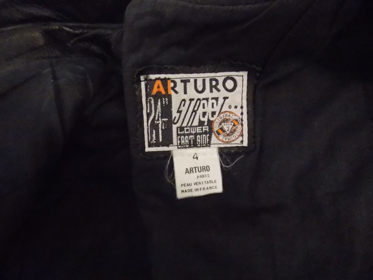 ARTURO PARIS Men's Button Up Cow Leather Box Jacket - Made in FRANCE (E ...