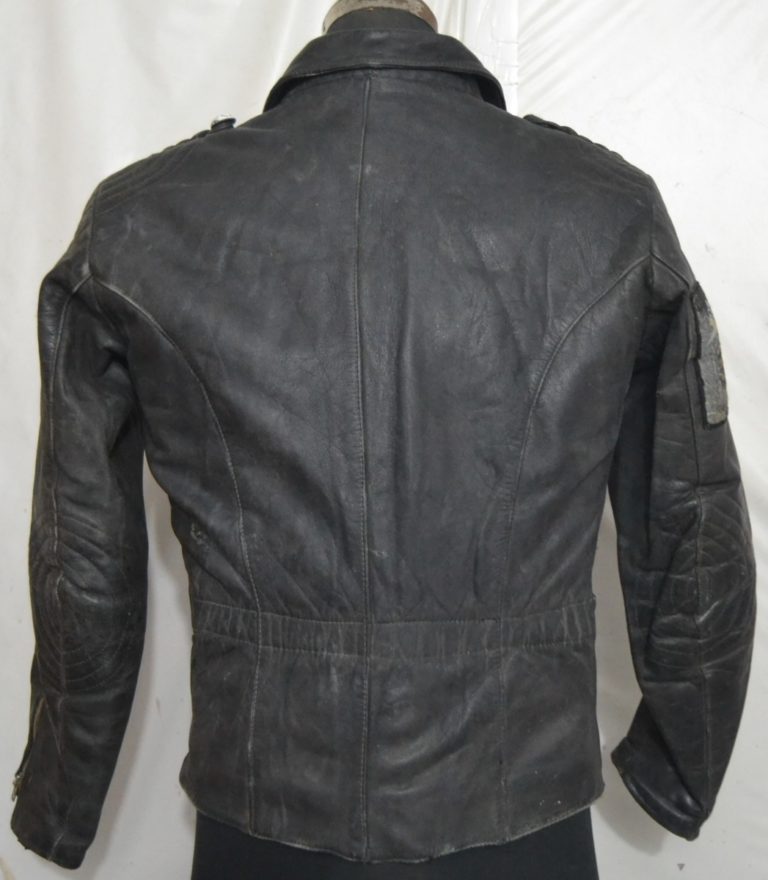 ECHTES LEDER Men' Motorcycle Leather Jacket With Patches (G-10)