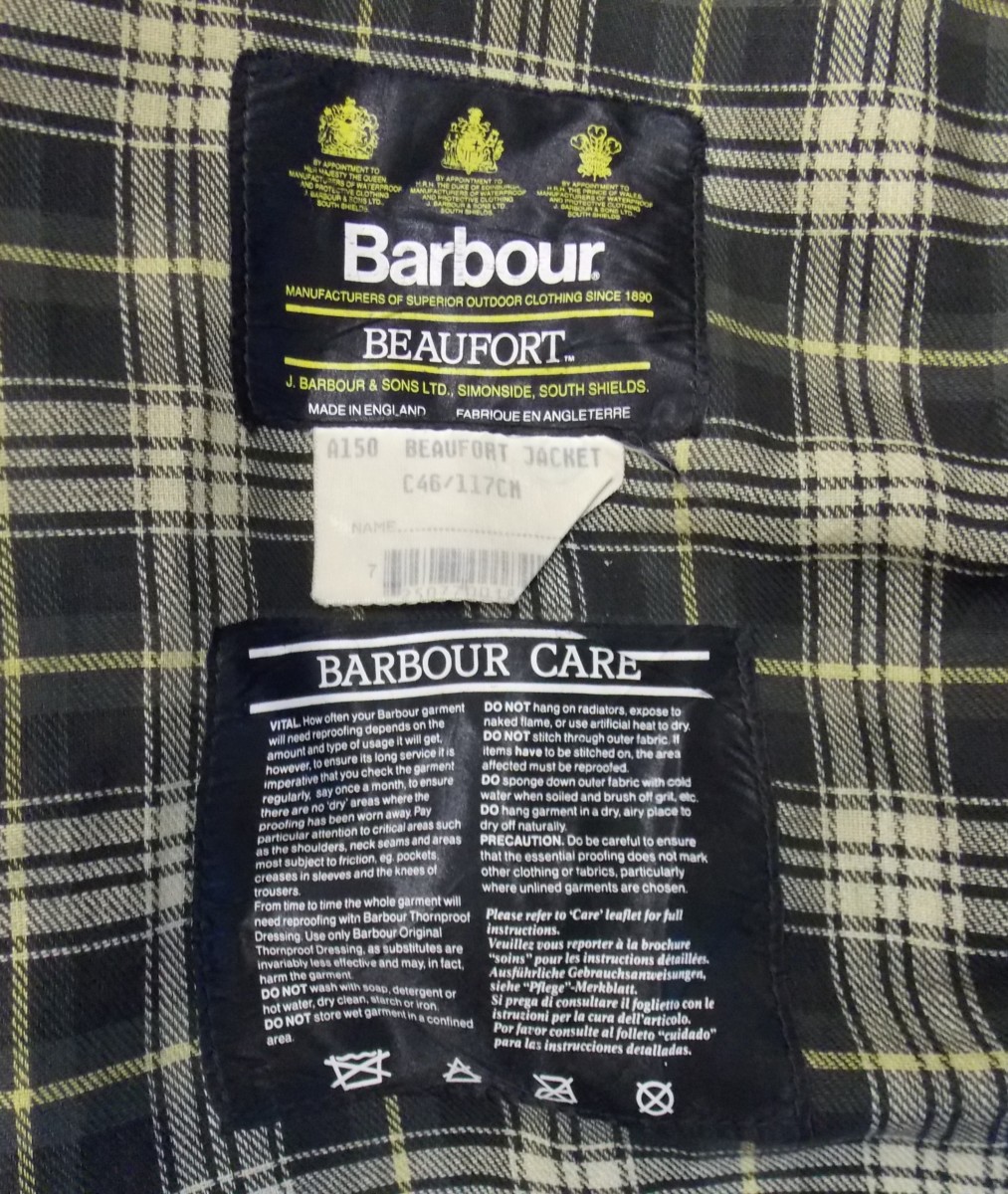 barbour wax jacket made in england 
