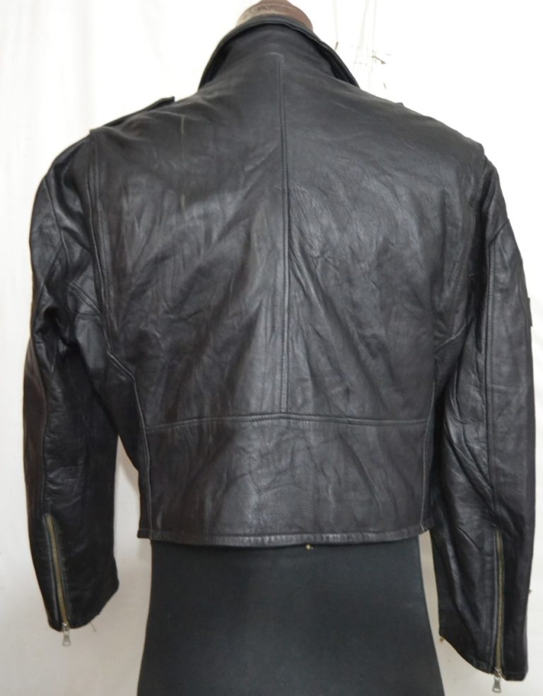 VERA PELLE Men's D-Pocket Motorcycle Leather Jacket - Made in Italy (U ...