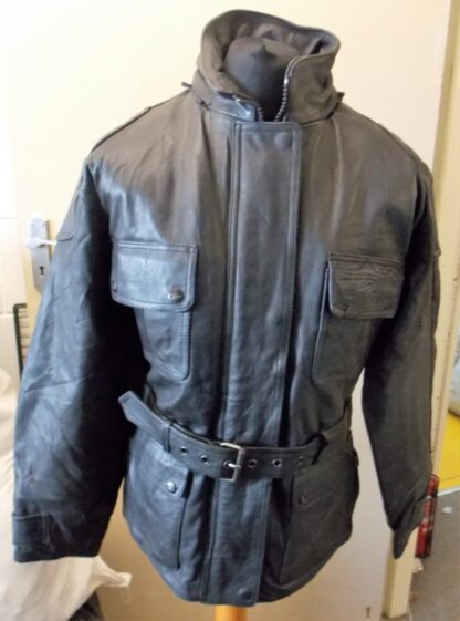 PHARAO STYLE BY POLO Women's 4 Pockets Cruiser Motorcycle Thick Leather Jacket (H-49)