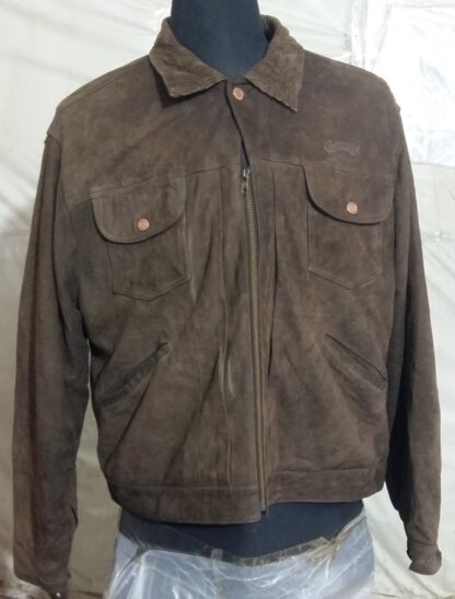 COMPLICES Men's Trucker Leather Jacket (M-G8)