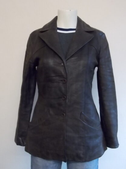 REDSKINS Women's Blazer Style Leather Jacket (M-J3)