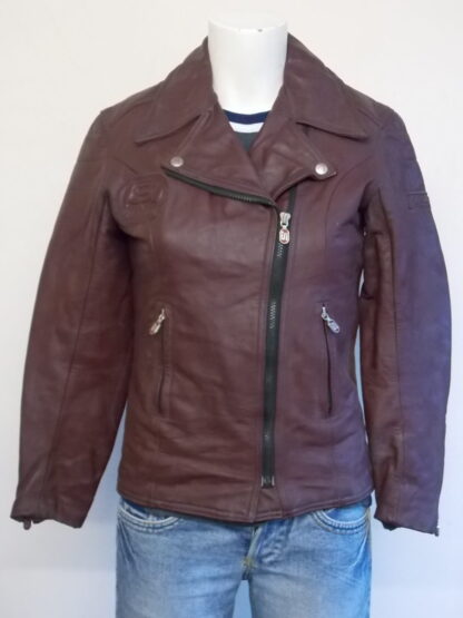 PROBIKER Women's Biker Motorcycle Leather Jacket- With Shoulder & Elbow Pads (M-S47)