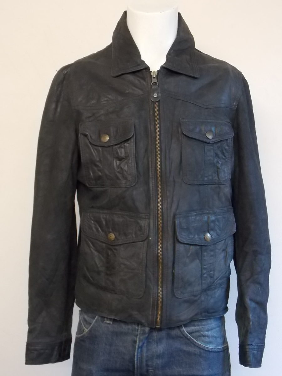 REDSKINS Men's 4 Pockets Stylish Leather Jacket (M-J23)