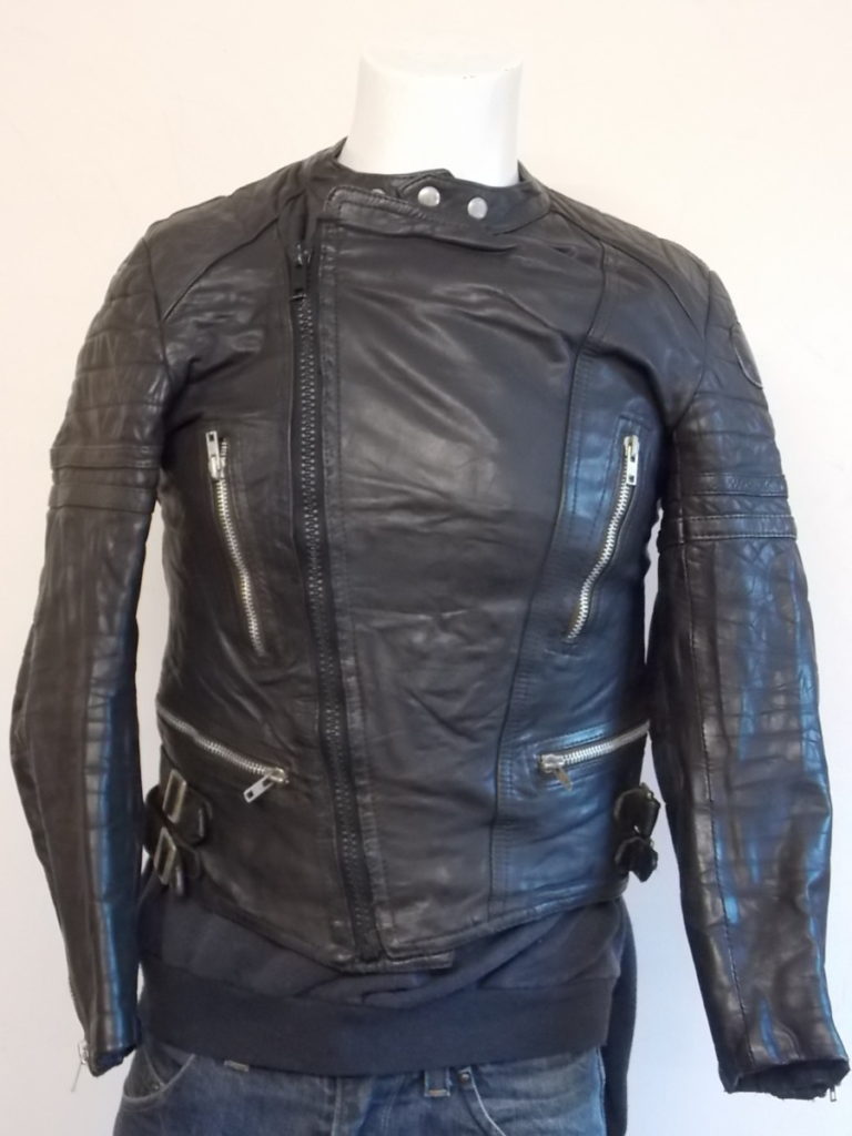 ECHTES LEDER Men's Cafe Racer Motorcycle Leather Jacket (M-AA32)