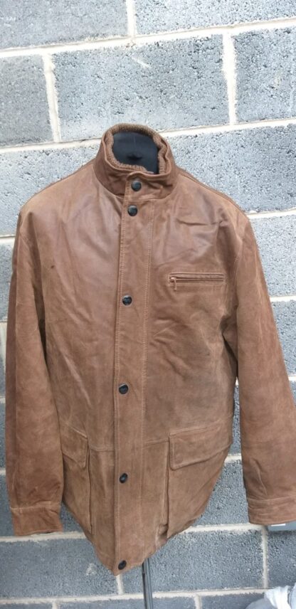 GAMSOL Men's Stylish Leather Jacket (S-AG69)