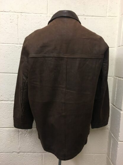 OAKWOOD Men's Box Style Heavy Leather Jacket (S-AJ61) - Image 3