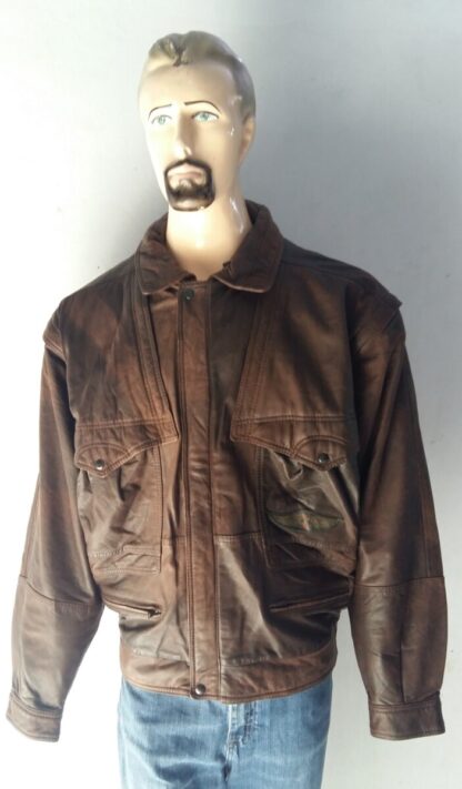 Men's Stylish Leather Jacket (M-J63)