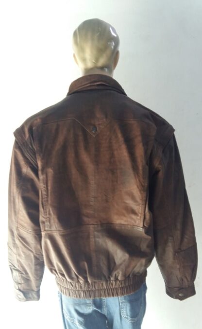 Men's Stylish Leather Jacket (M-J63) - Image 2