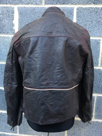 WALLACE SACKS Men's Café Racer Motorcycle Leather Jacket (M-T25) - Image 3