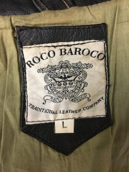 ROCO BAROCO Women's Trucker Style Leather Jacket (M-AQ13) - Image 3