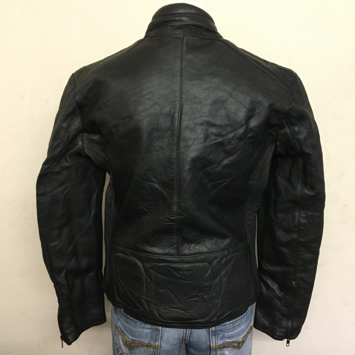 KETT Women's Café Racer Motorcycle Leather Jacket (M-AQ52)