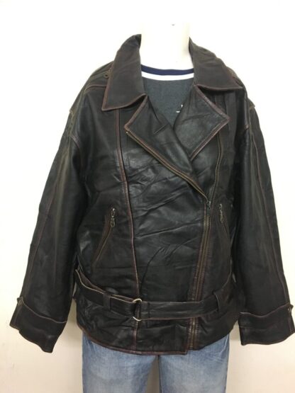 NEWPORT Women's Stylish Motorcycle Leather Jacket (M-R3)