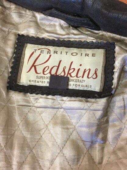 REDSKINS Women's Double Breasted Stylish Leather Jacket- With Belt (M-V51) - Image 2