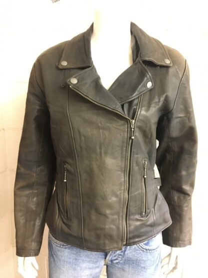 SPIRIT MOTORS Women's Stylish Cruiser Bikers Motorcycle Leather Jacket (M-B24)