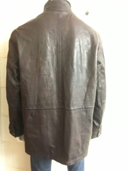 BARNEYS Men's Stylish Heavy Leather Jacket (M-L11) - Image 3
