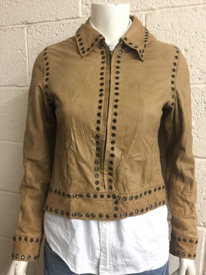 GENUINE LEATHER Women's Stylish Leather Jacket (M-L39)