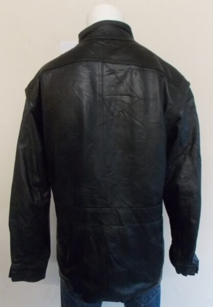 L'ETOILE Men's Button Up Leather Jacket Made In France (O-X61) - Image 2