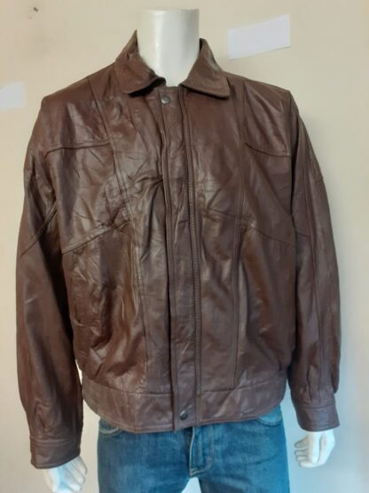 JOE ALFREDO Men's Printed Liner Stylish Leather Jacket (S-AP66)
