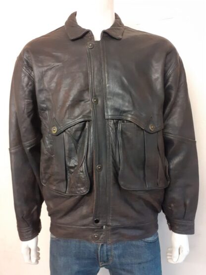 Men's Stylish Leather Jacket- Made In ENGLAND (S-B6)