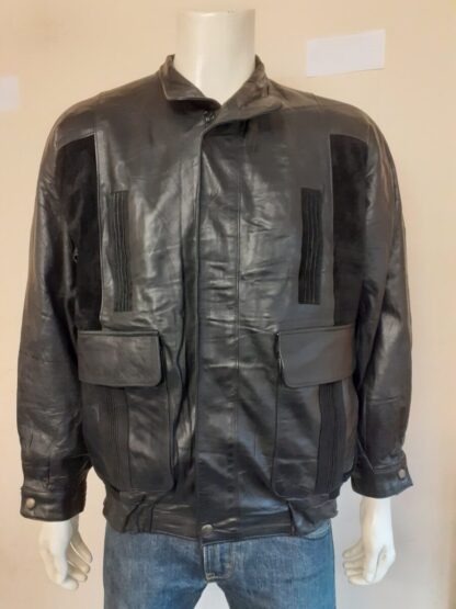 JONATHAN JOHN Men's Stylish Leather Jacket (S-AE56)