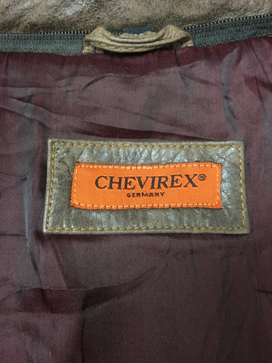 CHEVIREX Men's Button Up Stylish Box Leather Jacket (M-Z24)