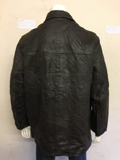 REDSKINS Men's Button Up Box Style Leather Jacket (M-AG19) - Image 3