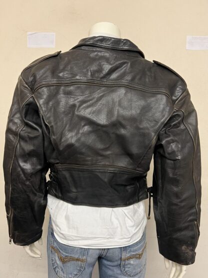 Women's Cruiser Motorcycle Leather Jacket (M-B67) - Image 2