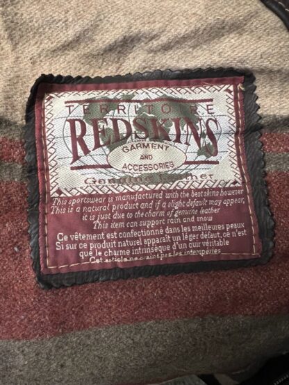 REDSKINS Men's Leather Jacket With Removable Sherpa Collar (M-P46) - Image 2