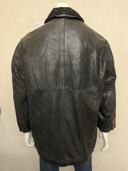DOUBLE DECKER Men's Stylish Box Heavy Leather Jacket With Removable Warm Liner (M-T28) - Image 3
