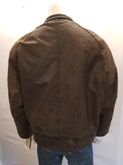 REDSKINS Men's Stylish Heavy Leather Jacket With Plastic Horn Buttons (F-AD50) - Image 3