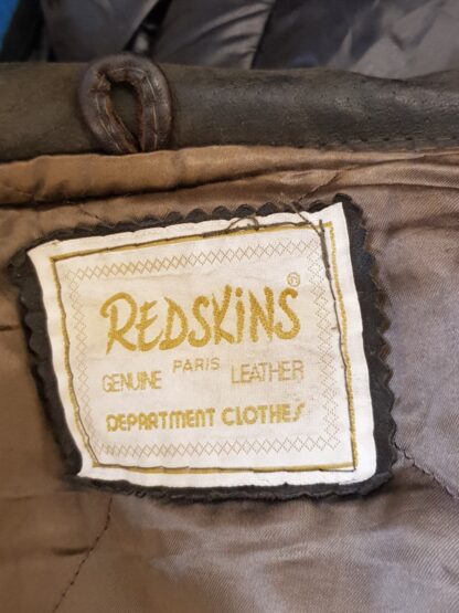 REDSKINS Men's Stylish Heavy Leather Jacket With Plastic Horn Buttons (F-AD50) - Image 2