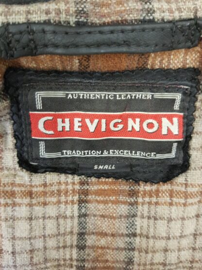 CHEVIGNON Men's Button Up Box Style Heavy Leather Jacket (F-AO67) - Image 2
