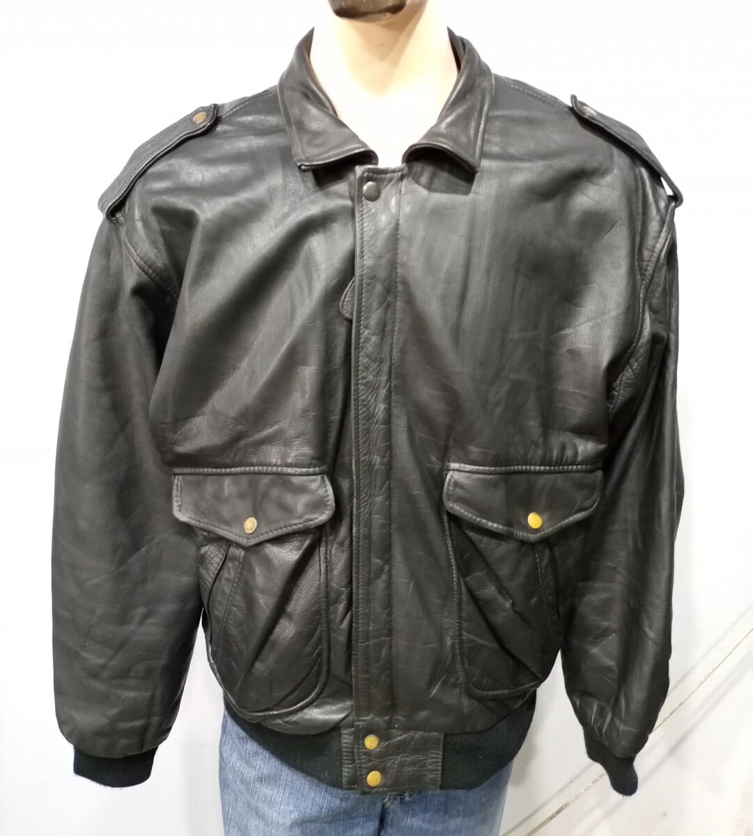 Men’s Type A2 Flight Bomber Leather Jacket With (M-S21)
