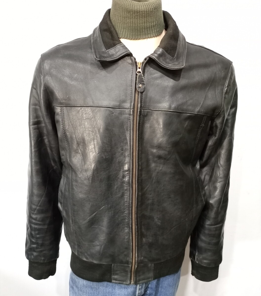 AVIATRIX Men's Stylish Bomber Leather Jacket (M-S32)