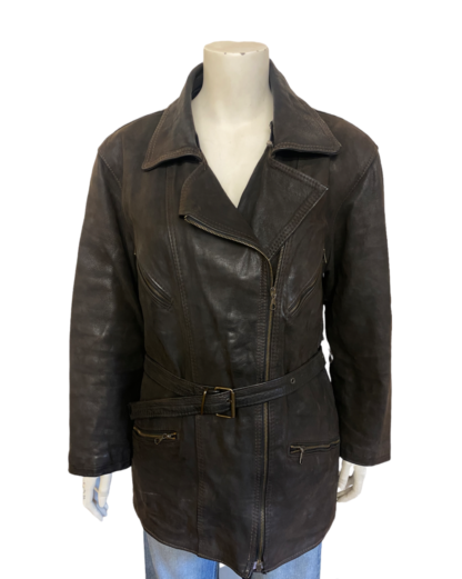 ENZO MICELI Women's Cruiser Motorcycle Heavy Leather Jacket (M-E9)